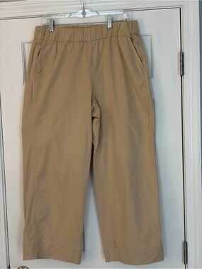 J. Crew Women’s Astrid Elastic-Waist Khaki Pants Style BH357